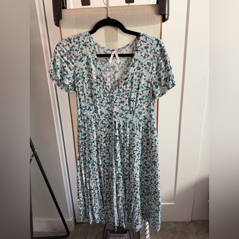 Seraphine Floral Print Maternity Midi Dress (Sz 2)